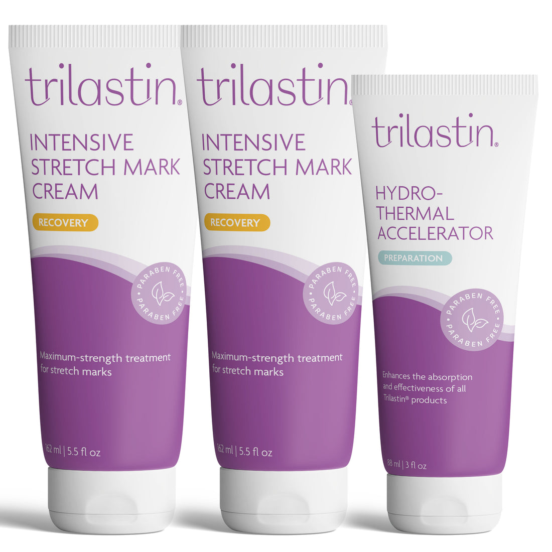 TriLASTIN Stretch Mark Treatment Routine - 2 Month Supply