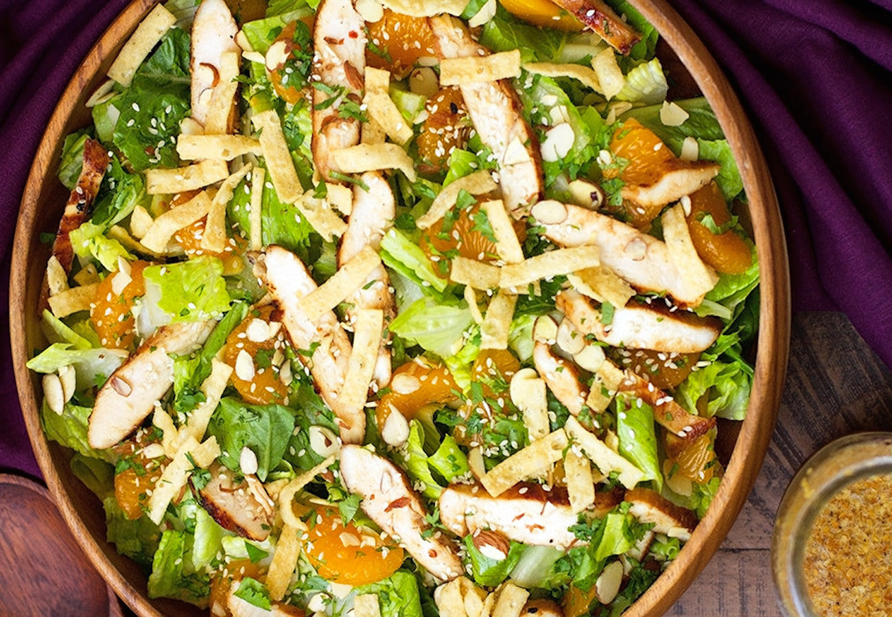 Asian Sesame Chicken Salad with Homemade Dressing