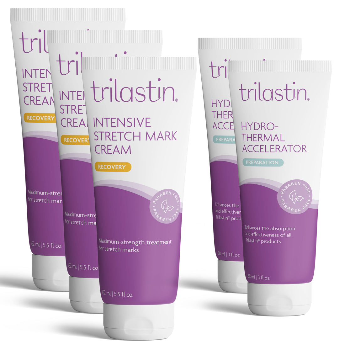 TriLASTIN Stretch Mark Treatment Routine - 3 Month Supply - TriLASTIN