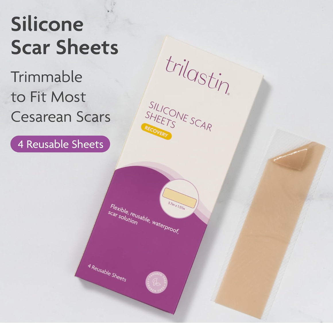 Trilastin Silicone Scar Sheets