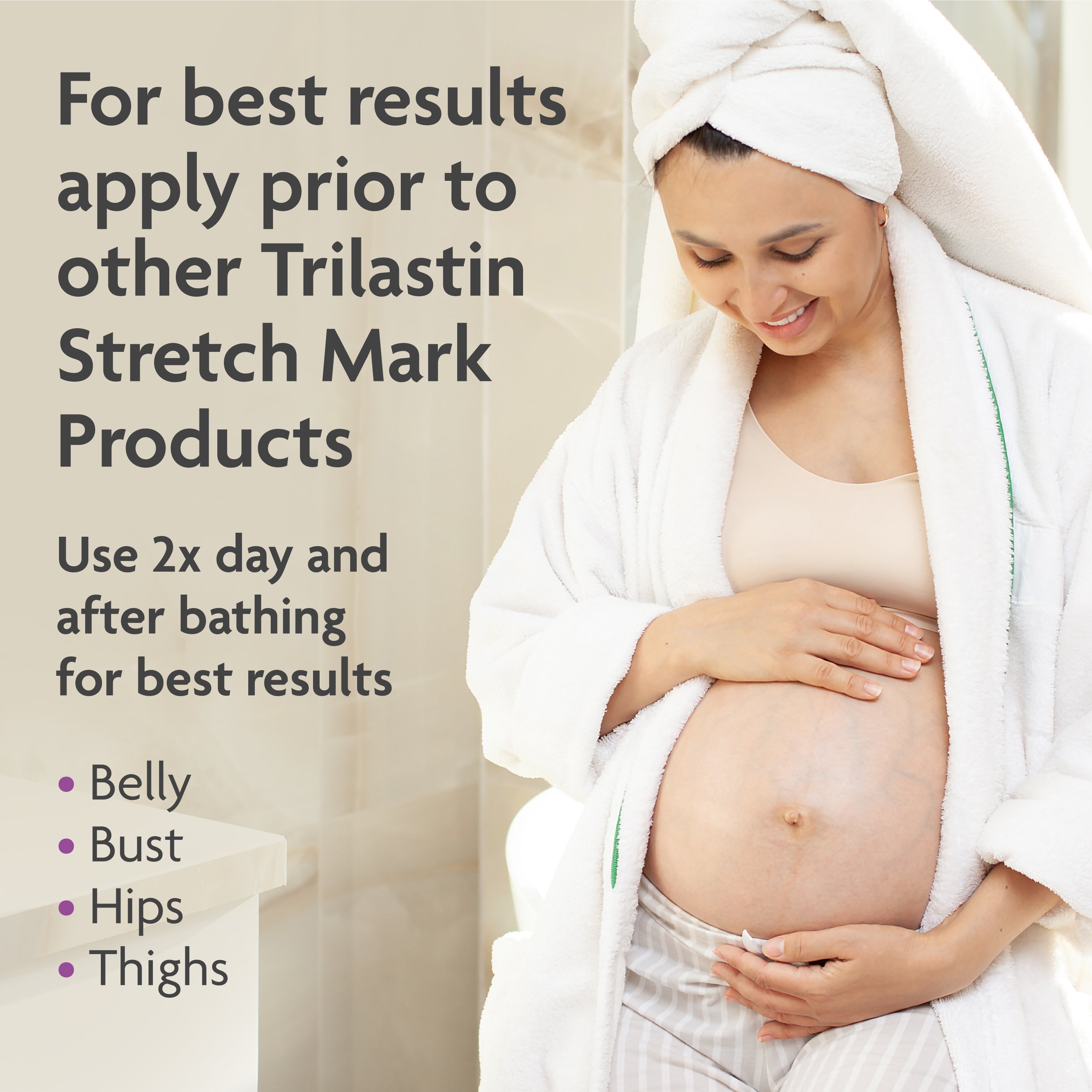 TriLASTIN Maternity Stretch Mark Prevention Duo - Cream, Serum