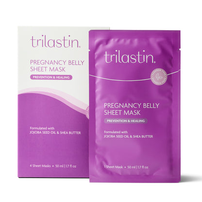 TriLASTIN Belly Masks for Pregnant Women - 4 Pack